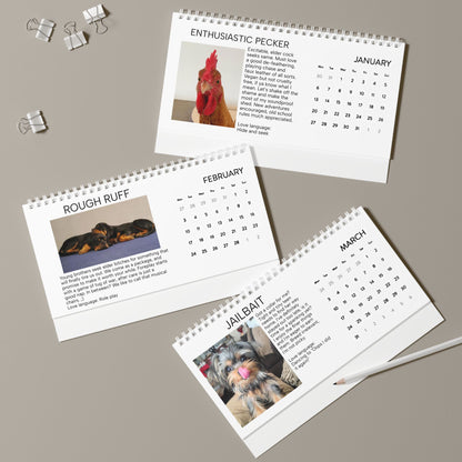 Housebroken: Personal Ads for Pets - 2024 Desk Calendar