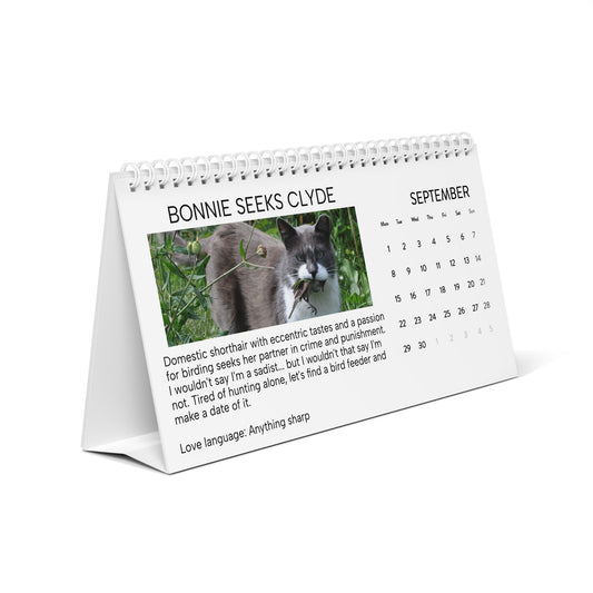 Housebroken: Personal Ads for Pets - 2024 Desk Calendar